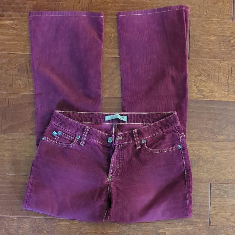 Level 99 Women's Boot Cut Jeans - Burgundy